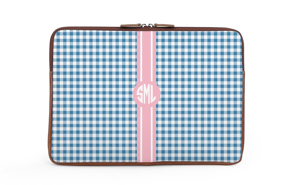 Buchanan 15'' Laptop Case - Monogram Stripe - 85.00 | Barrington Gifts