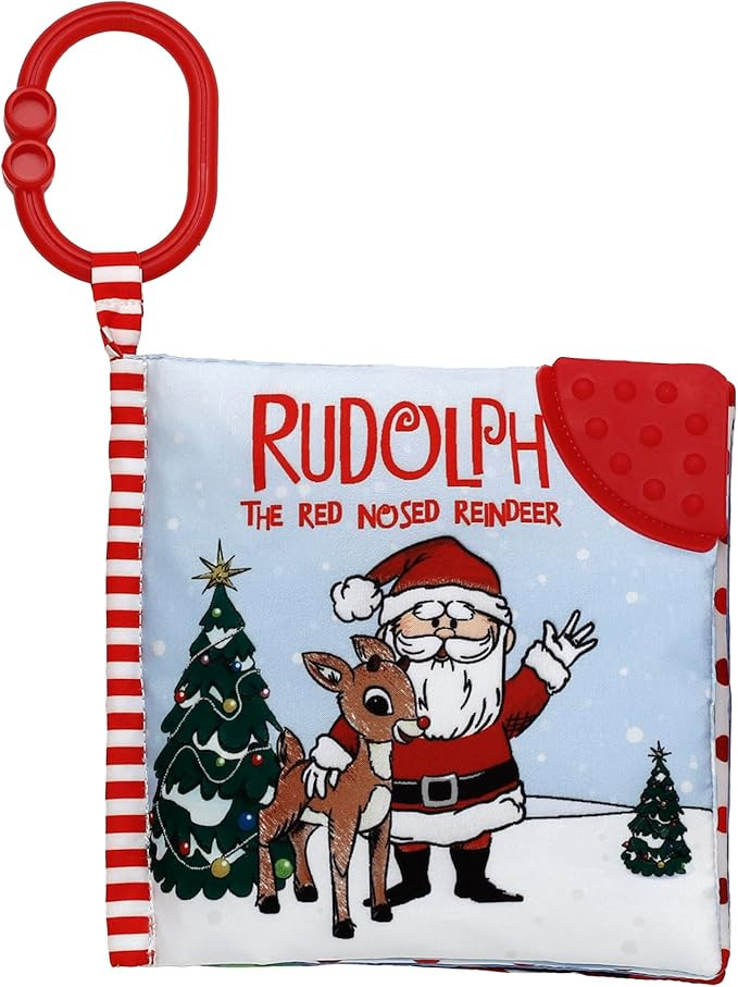 Christmas Soft, Crinkle Activity Book with Rubber Teether and Travel Strap, Rudolph The Red Nosed... | Amazon (CA)