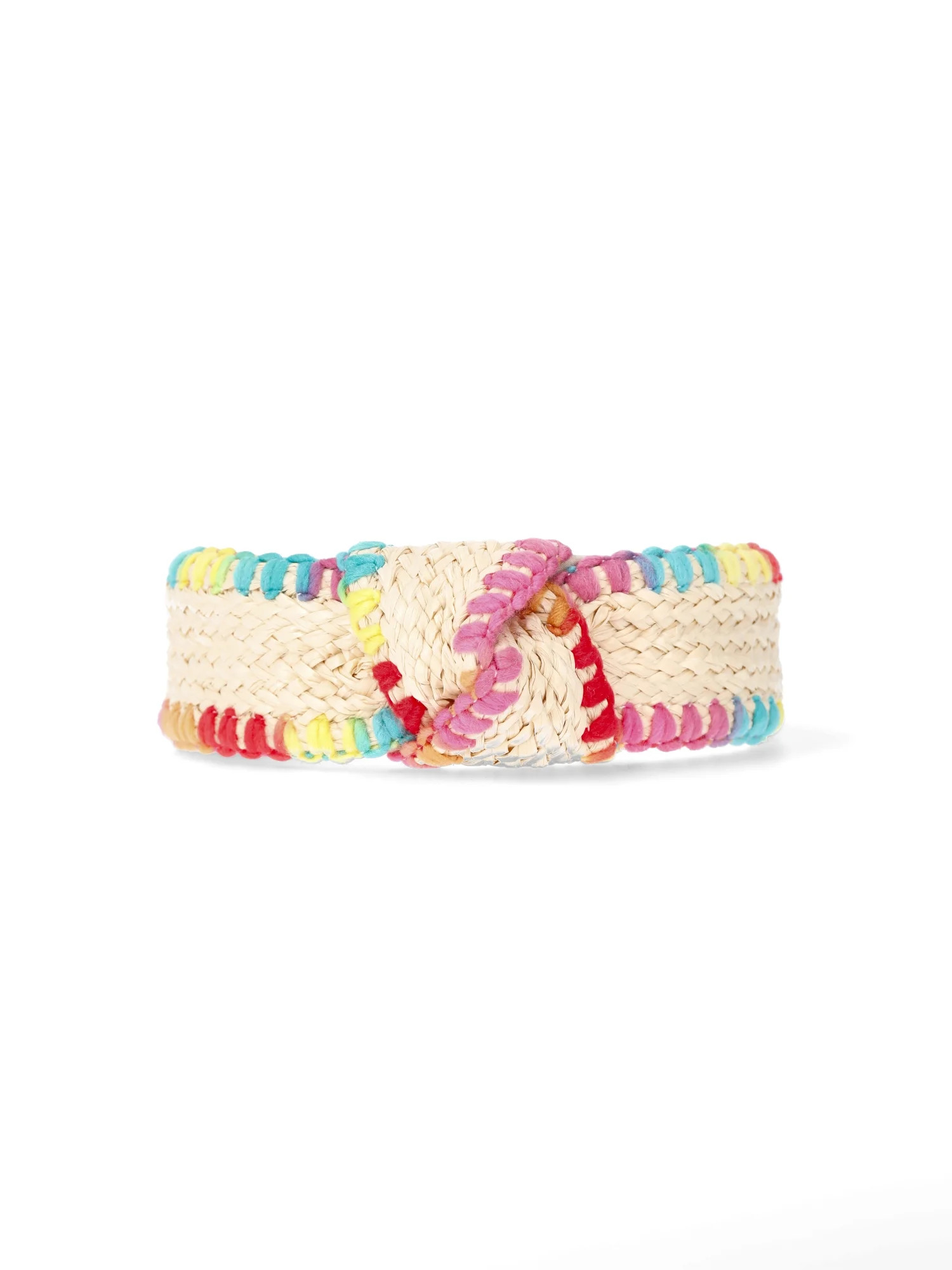 Time and Tru Women’s Whipstitch Top Knot Headband, Pink | Walmart (US)