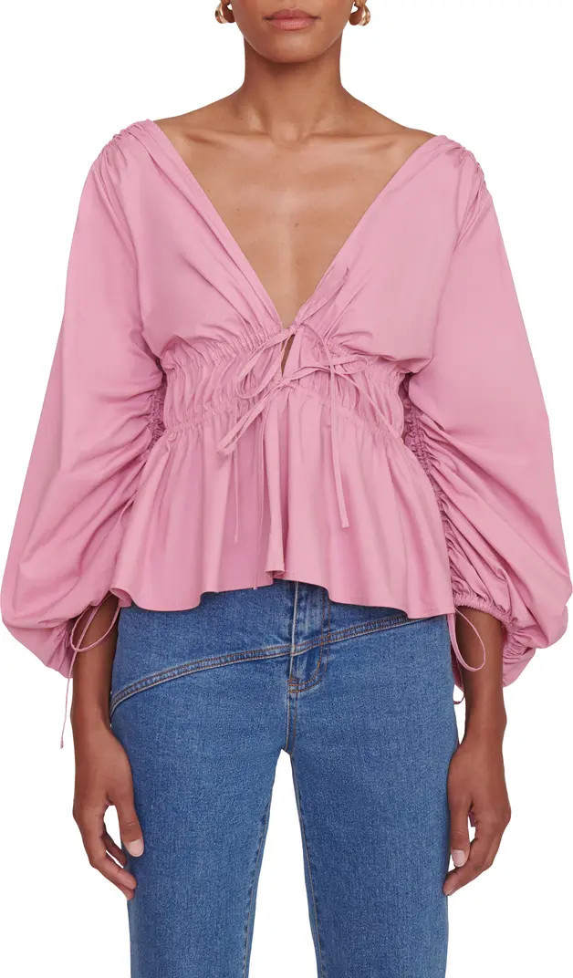 Shelby Ruched Peplum Top | Nordstrom