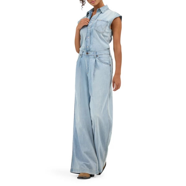 Women's Wrangler Trouser Jumpsuit XLarge Pale Blue | Scheels