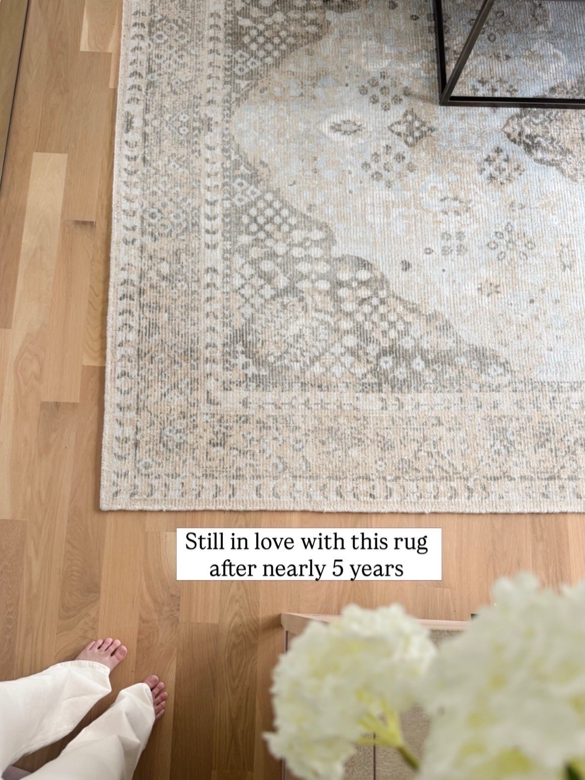 One of my most asked-about rugs. I’ve had this vintage-inspired beauty in our bedroom for 5 years and still love it. The muted blue, beige, gray, and ivory tones work with everything.

#LTKHome