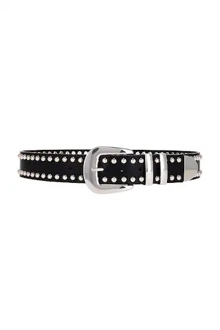 petit moments Double Barrel Belt in Black & Silver from Revolve.com | Revolve Clothing (Global)