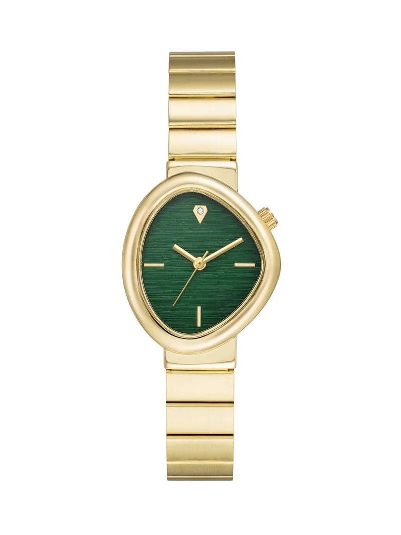 Time & Tru Women's Gold-Tone Wristwatch | Walmart (US)