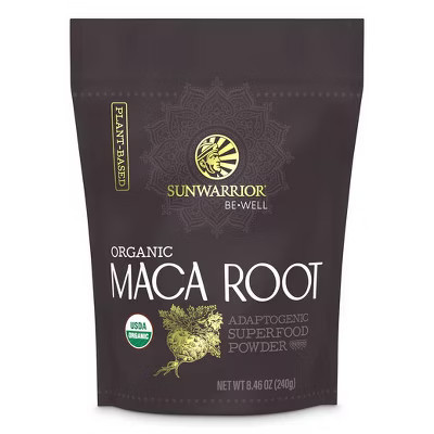Be Well Organic Maca Root Powder, Potent Adaptogenic Superfood for Natural Balance, Vitality & Overall Well-being, Sunwarrior, 30 servings | Target