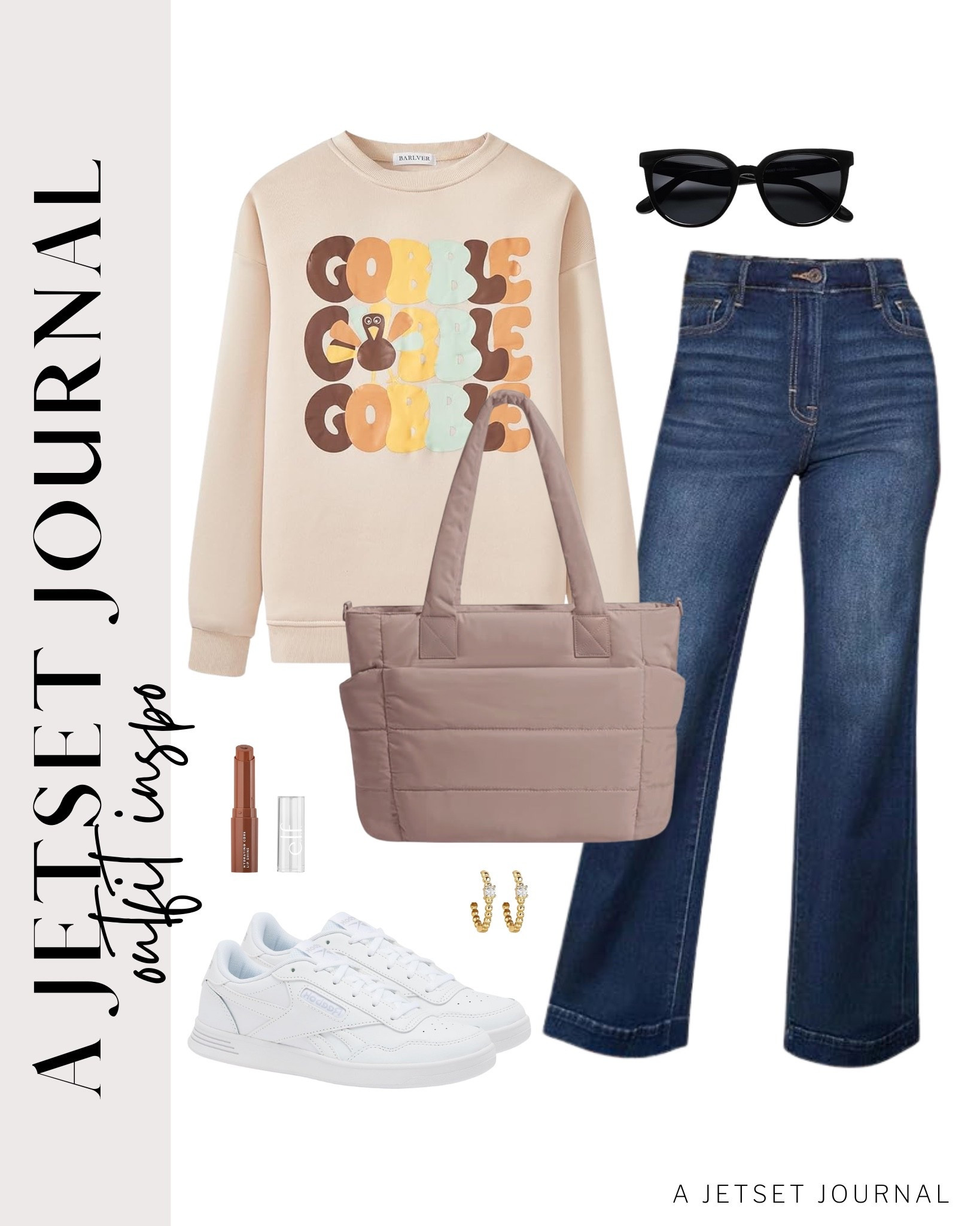 A cozy sweater and denim outfit makes the perfect comfy outfit for Thanksgiving!
casual thanksgiving outfit idea, puffer tote bag, neutral sneakers, fall outfit idea, casual look, vacation style, makeup must have, beauty favorite, functional bag, amazon fashion, affordable style

#LTKSeasonal #LTKFindsUnder50 #LTKU