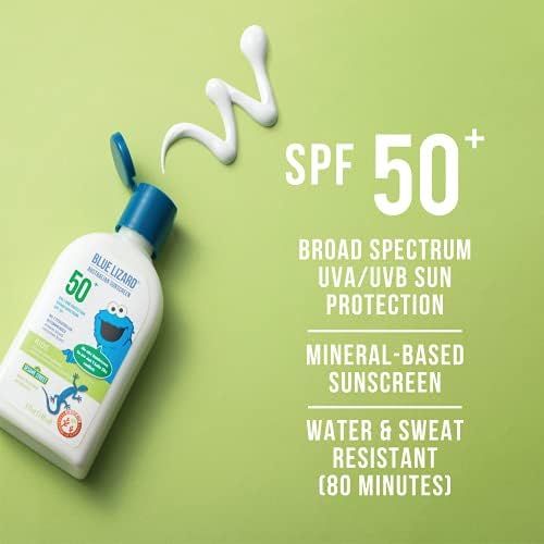 BLUE LIZARD Kids Mineral-Based Sunscreen Lotion, SPF 50, 5 Fl Oz | Amazon (US)