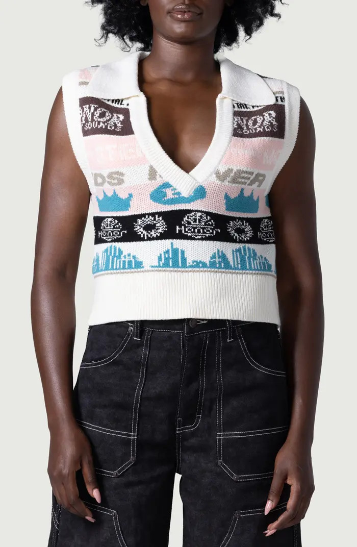 HONOR THE GIFT Collared Cotton Sweater Vest | Nordstrom | Nordstrom