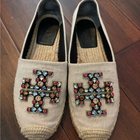 Tory Burch Ines Embellished espadrille size 8 | Poshmark