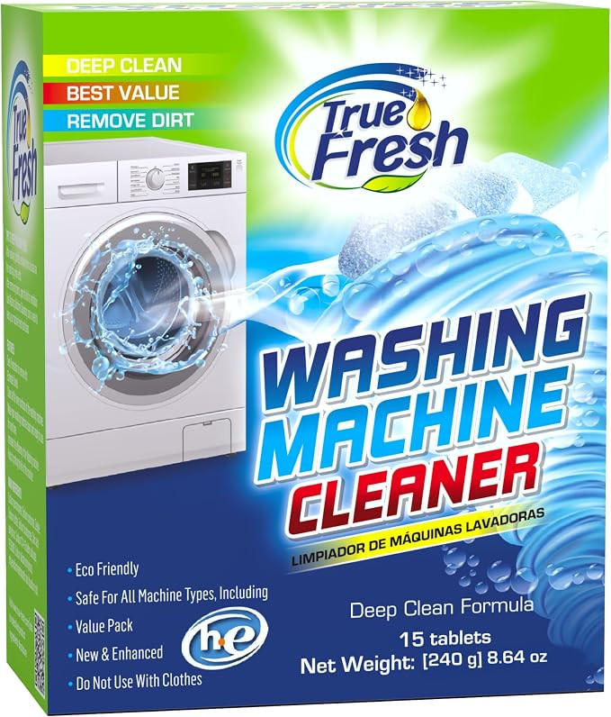 True Fresh Washing Machine Cleaner Descaler 15 Pack Tablets, Deep Cleaning Deodorizer for HE Fron... | Amazon (US)