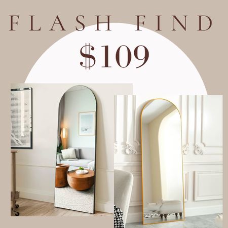 🚨Flash find🚨 This arched floor mirror is currently just $109 at Walmart! It comes in black or gold and has fantastic reviews! 

#mirror #floormirror #walmart #walmartfinds #archedmirror #minimalist.  Walmart finds. Arched floor mirror.  Minimalist floor mirror. Arched mirror. Full length mirror. Walmart home decor.  Gold floor mirror.  Black floor mirror. Arched learning mirror. Home decor. Look for less.  #lookforless.  Budget home decor. Walmart home. Full Length Floor Mirror.  Modern traditional. Transitional. Modern home Farmhouse home decor. Walmart mirror. Full length floor mirror. 

#LTKhome #LTKsalealert #LTKFind