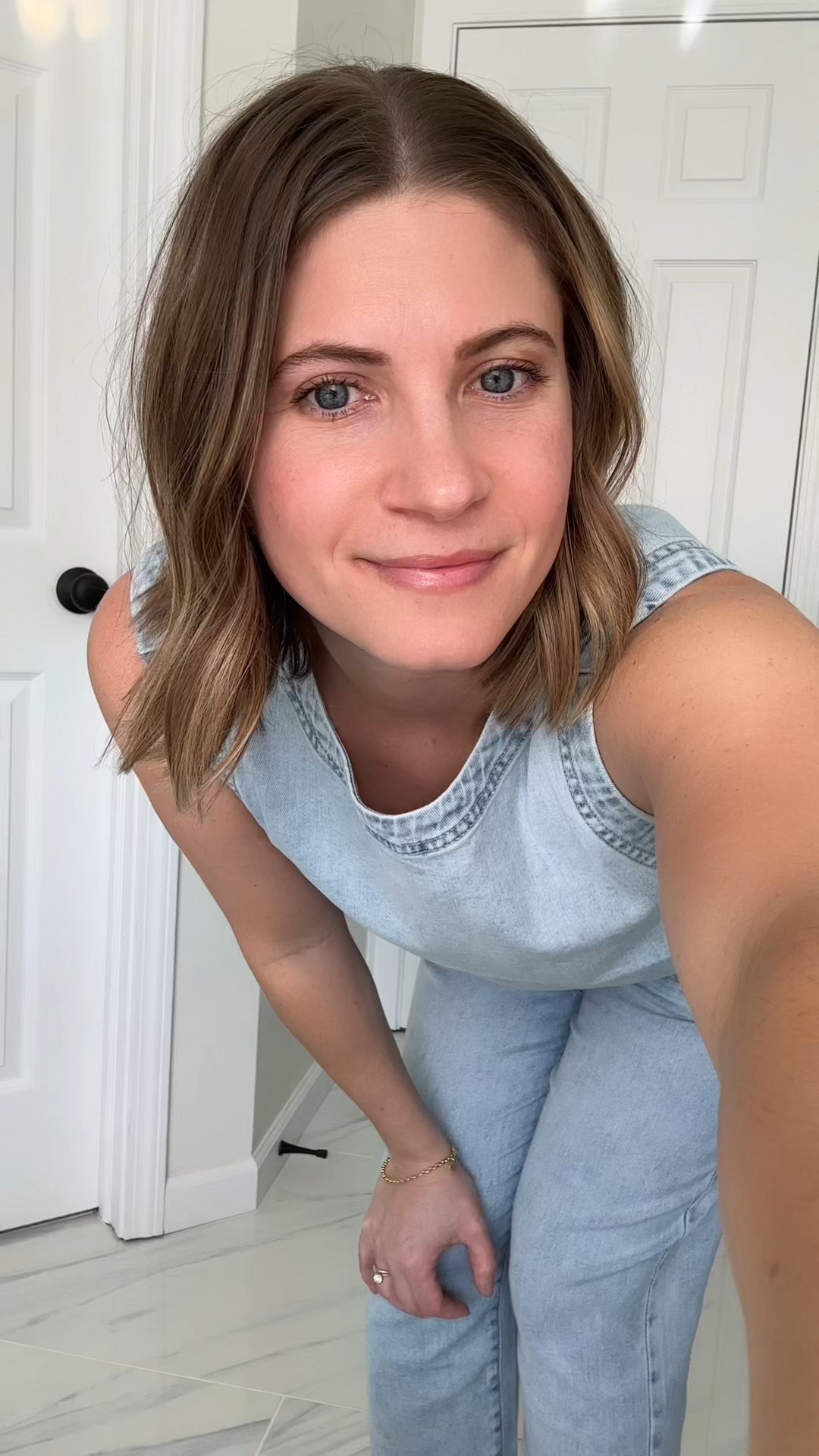 Organic denim matching set for spring! Perfect for brunch, errands, travel, and all the mom things. It’s super soft, sustainably made, and a women owned business 👏🏼 aka the dream set for our Balanced Friends community ✨ 

#ad

#LTKTravel #LTKPetite #LTKmomlife