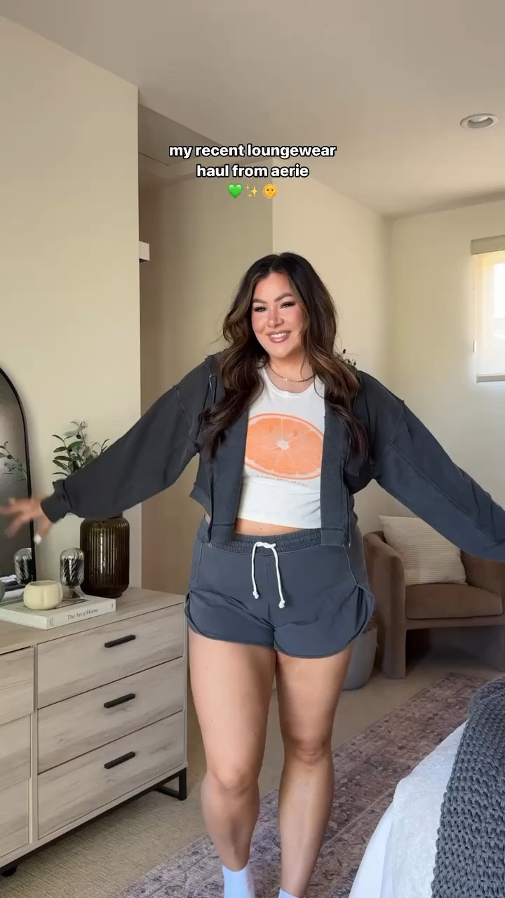 some of my aerie loungewear faves! wearing a size xl in everything but would size up in the grey shorts 🤍

#LTKMidsize #LTKSaleAlert #LTKFallSale