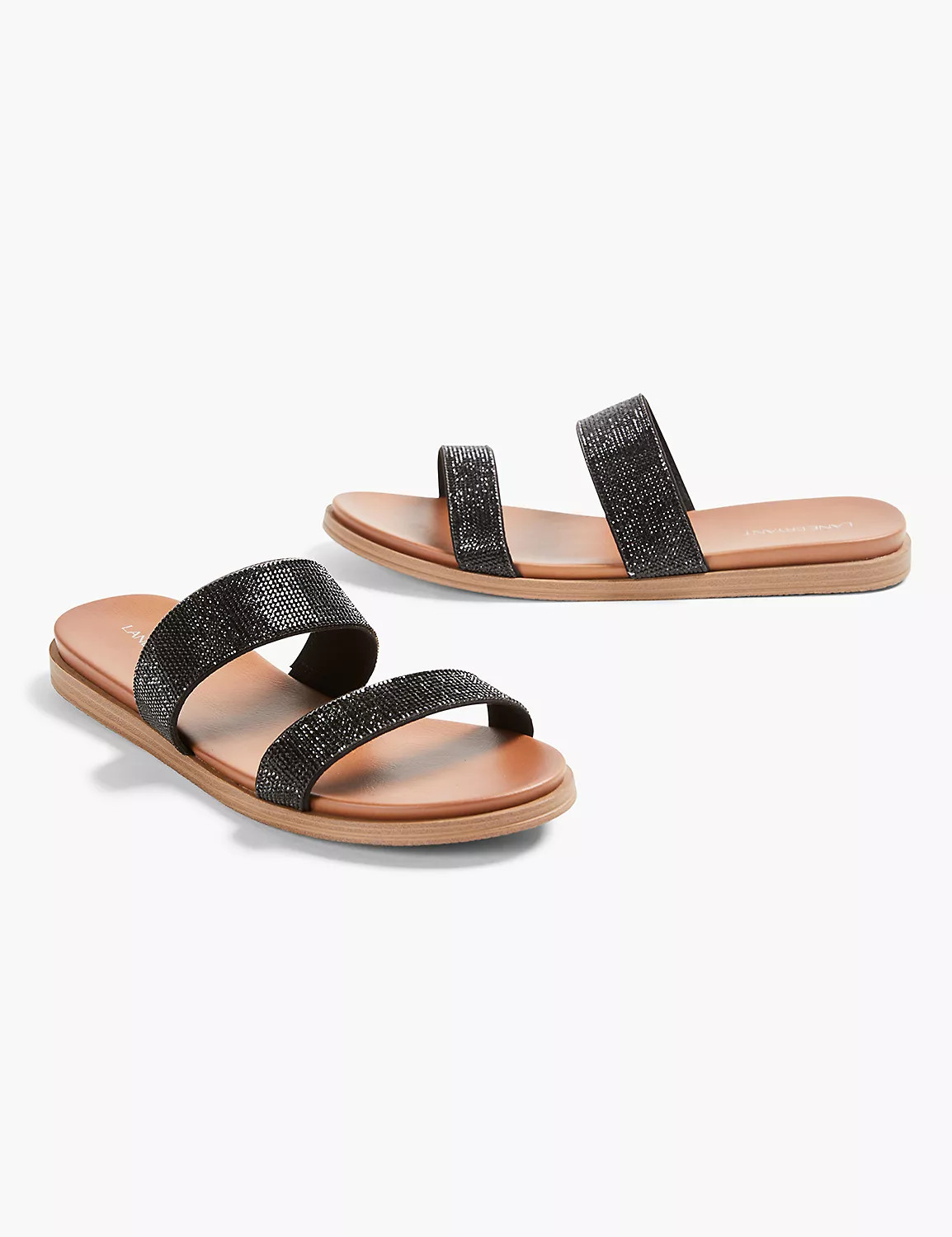 Dream Cloud Stone Double-Strap Sandal | LaneBryant | Lane Bryant (US)