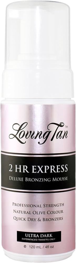 Loving Tan 2 HR Express Mousse, Ultra Dark- Streak Free, Natural looking, Professional Strength S... | Amazon (US)