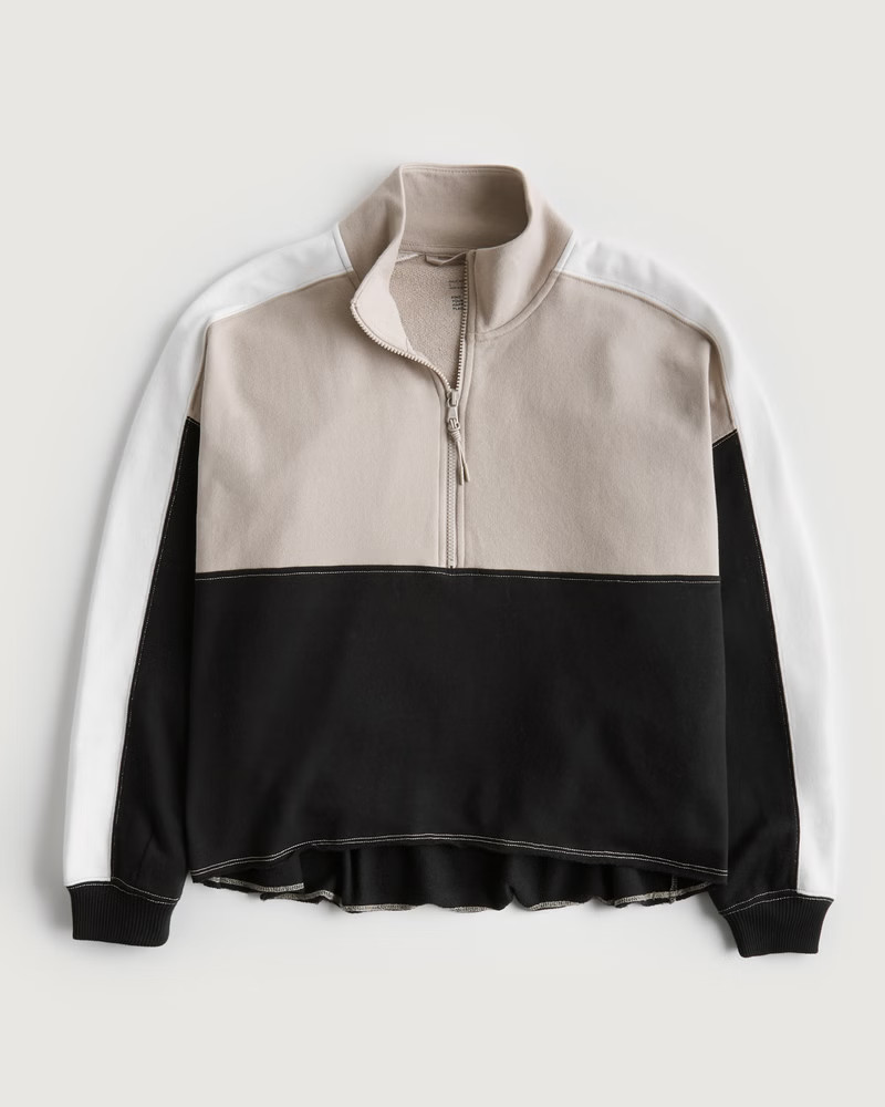 Gilly Hicks Fleece Quarter-Zip Sweatshirt | Hollister (US)