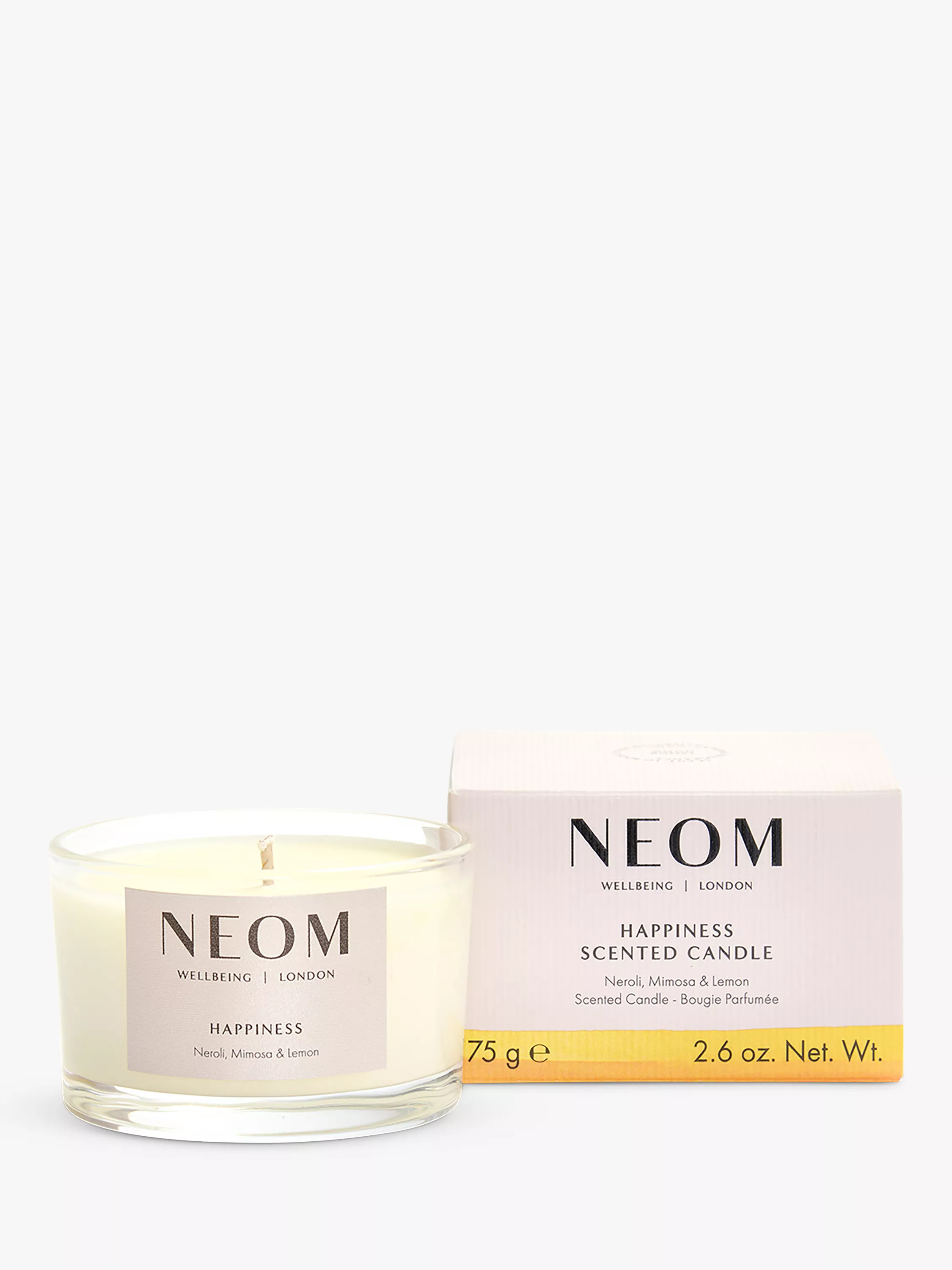 NEOM Wellbeing London Happiness Travel Scented Candle | John Lewis (UK)