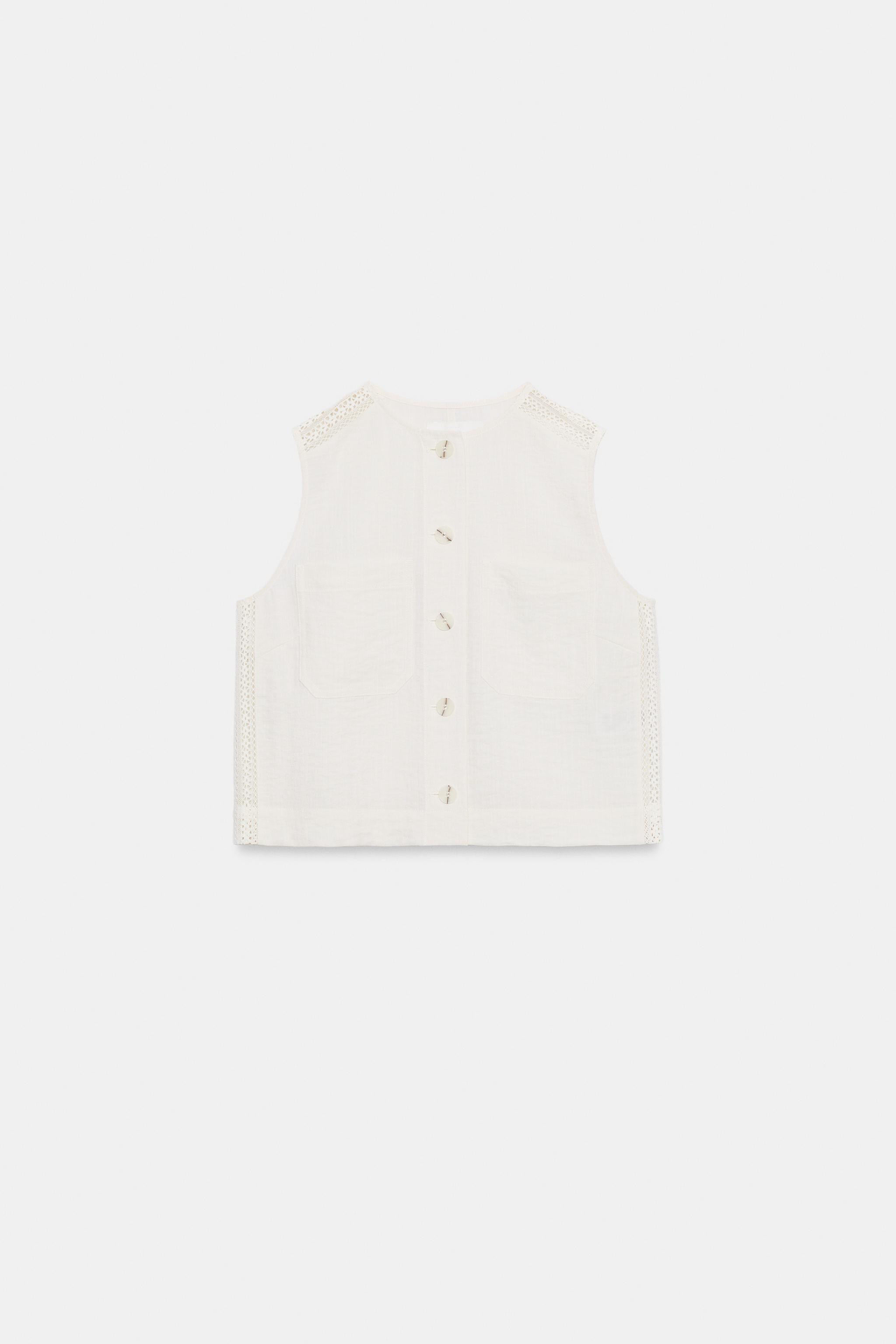 LACE TRIM TOP | Zara UK