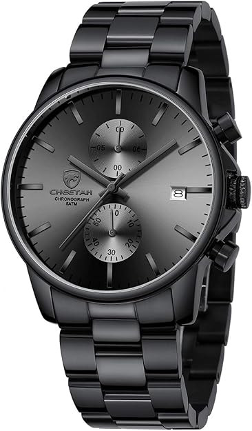 GOLDEN HOUR Fashion Business Mens Watches with Stainless Steel Waterproof Chronograph Quartz Watc... | Amazon (US)