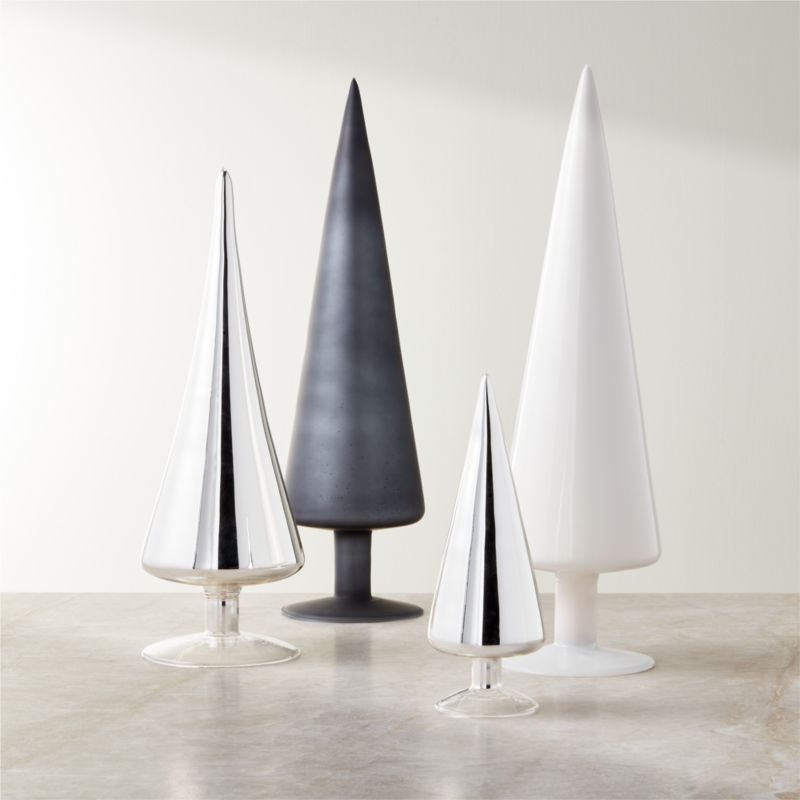 Paz Modern Tabletop Christmas Tree Set of 4 | CB2 | CB2