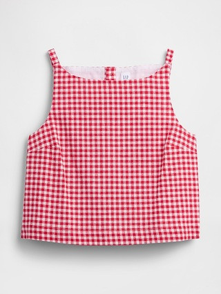 Linen-Blend Apron Top | Gap Factory