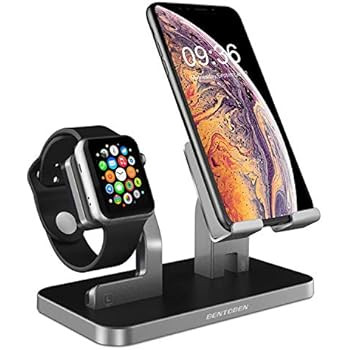 Apple Watch Stand, ZVEdeng 2 in 1 Cellphone and Apple Watch Stand, Apple Watch Charging Station D... | Amazon (US)