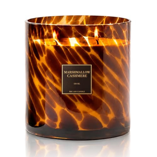 Big Ass Candle | Huge 10lb Luxury Candle, 150oz, 500 Hours | Marshmallow Cashmere | Marshmallow, Cashmere Musk, Vanilla | Natural Coconut-Soy Wax | by Big Ass Luxuries | As Seen On Shark Tank | Amazon (US)