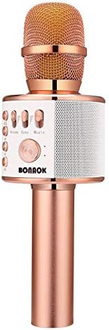 BONAOK Wireless Bluetooth Karaoke Microphone,3-in-1 Portable Handheld Karaoke Mic Speaker Machine... | Amazon (US)