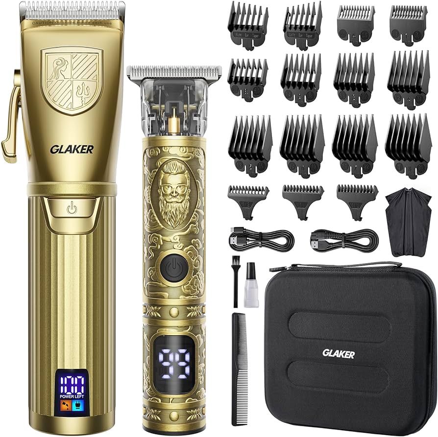 GLAKER Hair Clippers for Men,Professional Mens Hair Clippers Cordless Clippers for Hair Cutting, ... | Amazon (US)