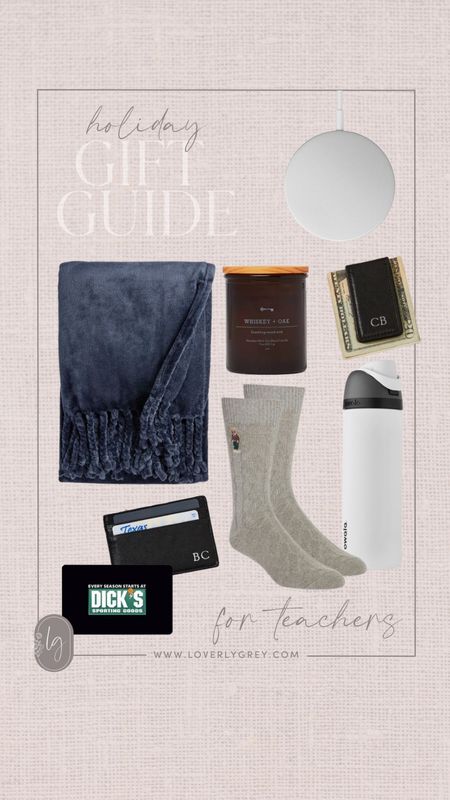 Loverly grey holiday gift guide for teachers! Give him a cozy blanket, coffee mug or personalized gift for a special touch! 

#LTKmens #LTKGiftGuide #LTKHoliday