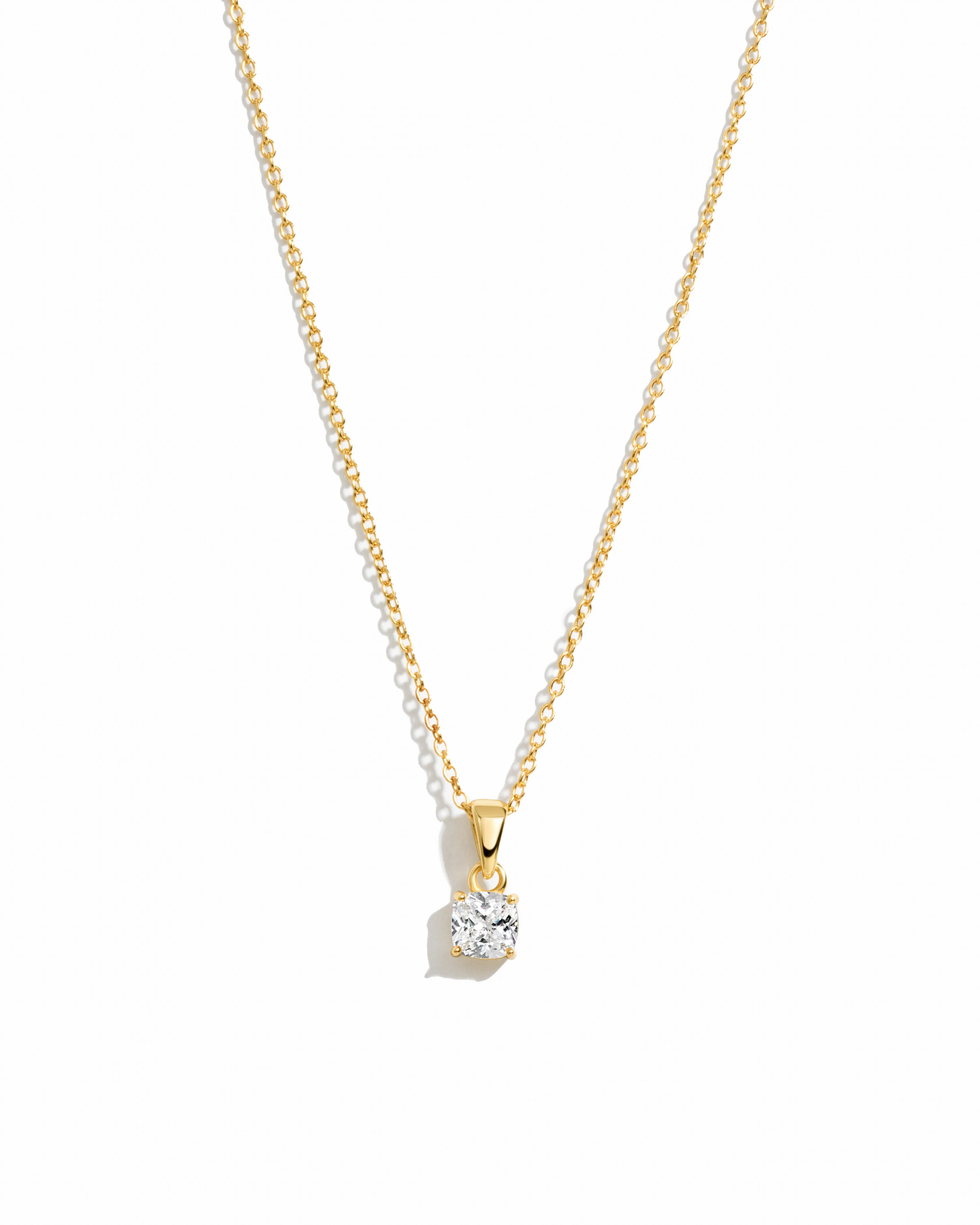 Cushion Diamond Necklace | Sami Jewels