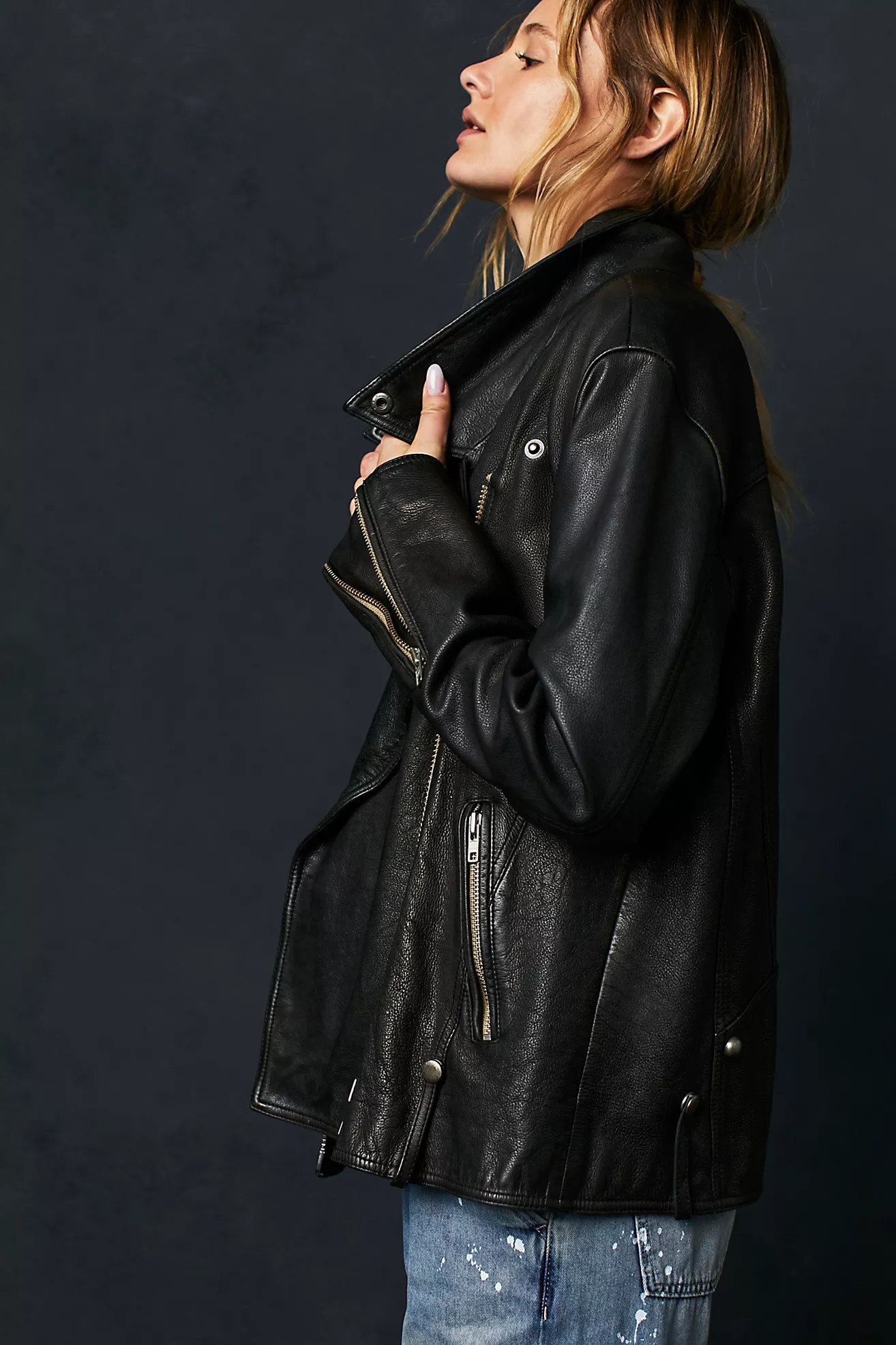 We The Free Jealousy Leather Moto Jacket | Free People (Global - UK&FR Excluded)