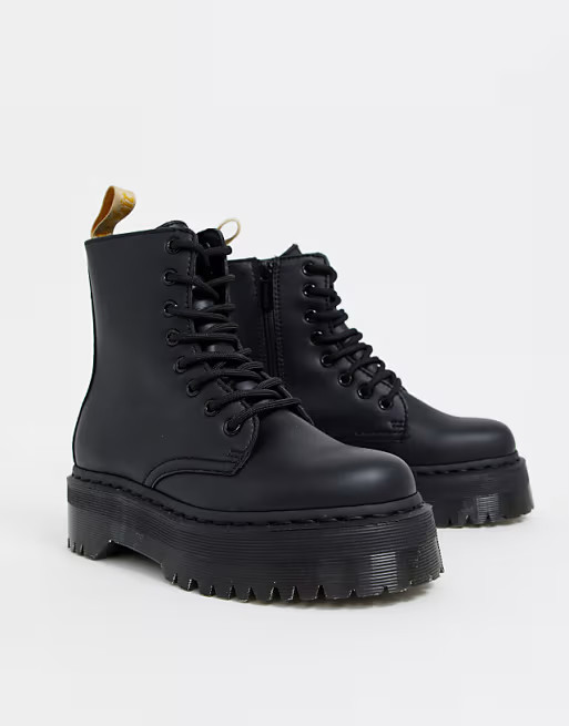 Dr Martens – Jadon – Robuste Stiefel aus veganem Material in Schwarz | ASOS (Global)