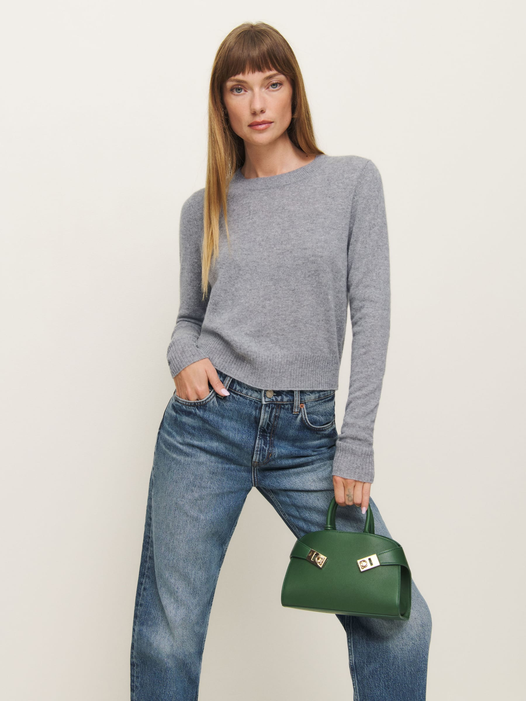 Dana Cashmere Crew Sweater | Reformation (Global)