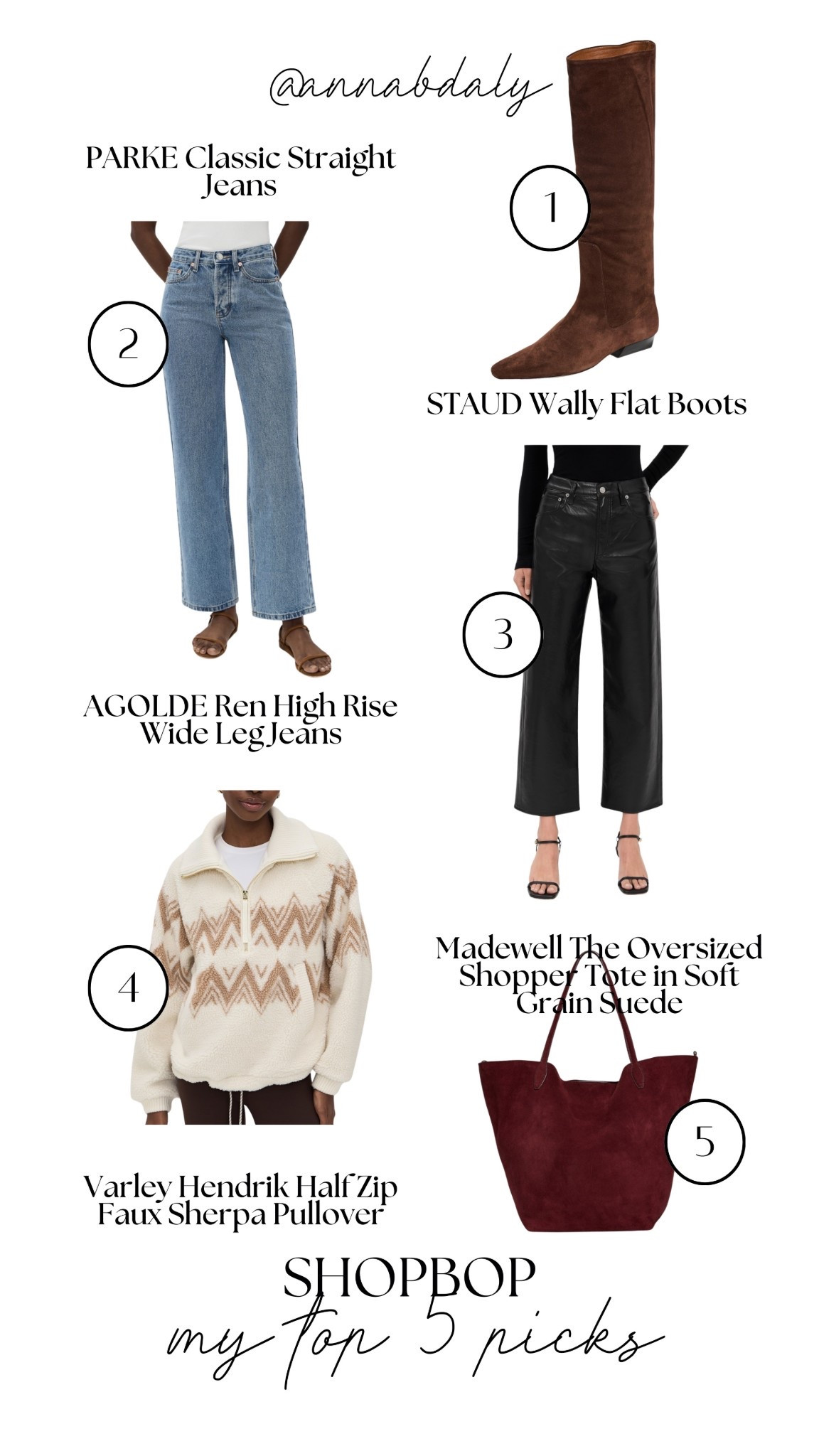 Top 5 picks from Shopbop!

#LTKSeasonal #LTKootd