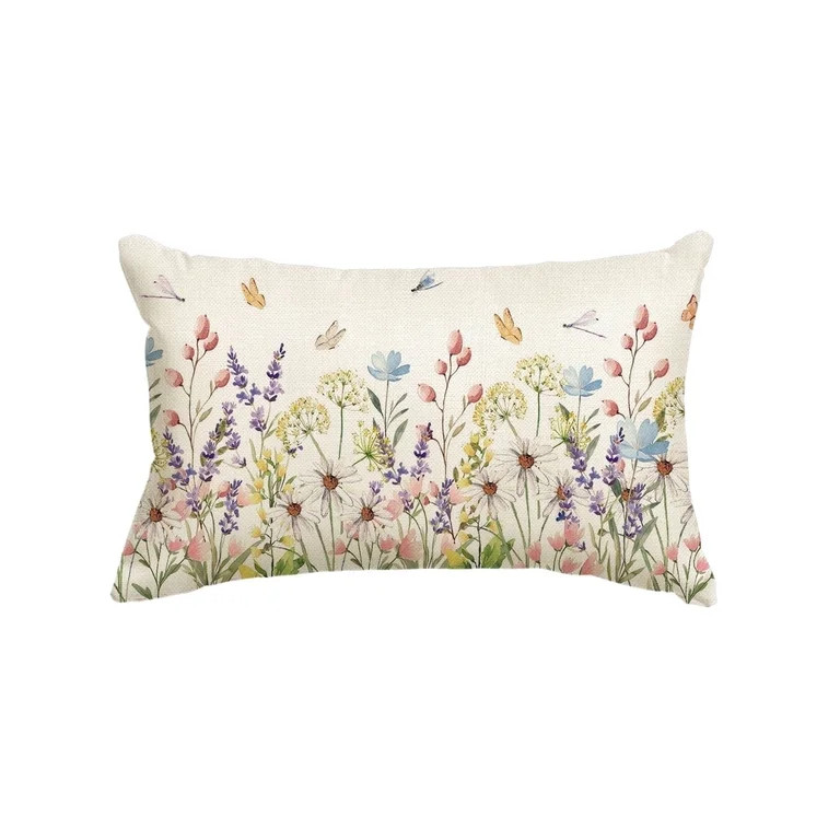 Sm:)e Flowers Spring Pillow Cover 12x20 Inch - Walmart.com | Walmart (US)
