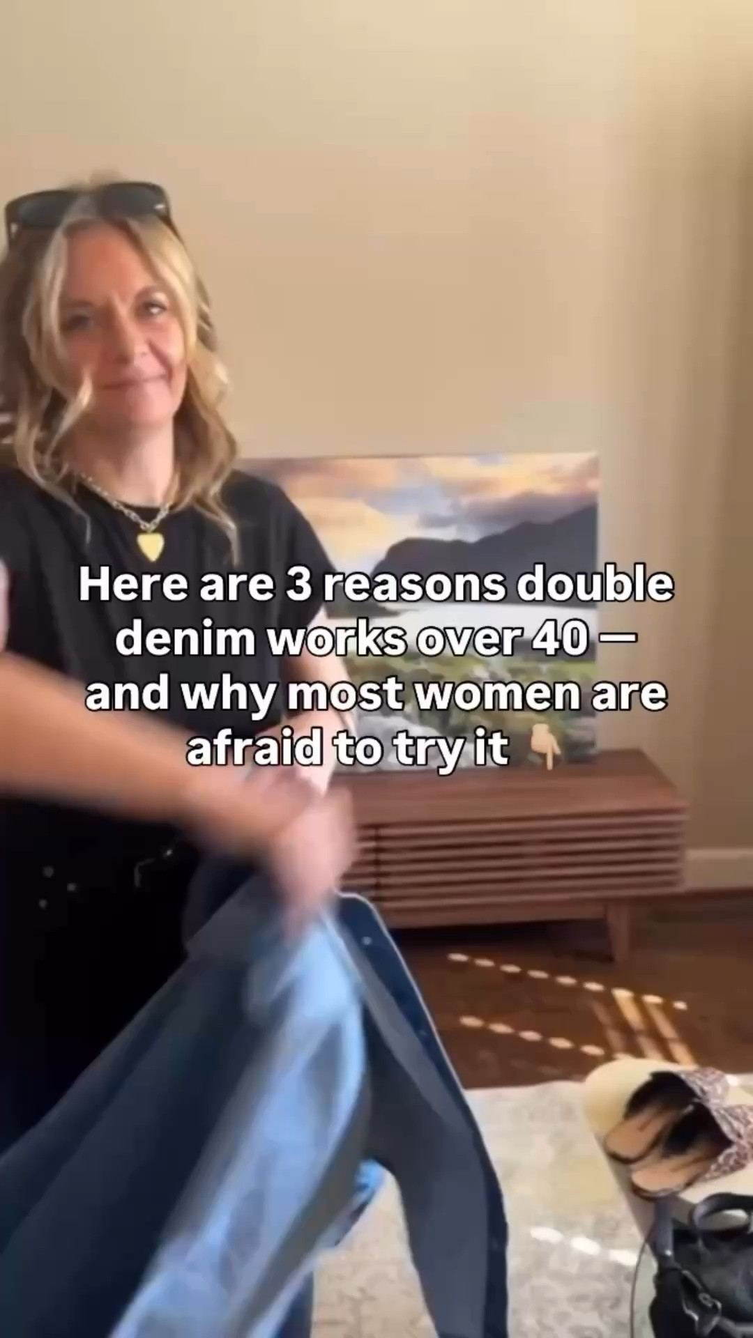 Double denim over 40 — here’s why it works 👇

1) Tonal contrast does the heavy lifting. Light wash on top, dark on the bottom creates definition without trying too hard.

2) An oversized layer balanced with a slim bottom keeps proportions in check. The fit is everything here.

3) One unexpected detail pulls it together. Leopard mules, a gold necklace, sleek sunglasses — pick one thing that makes it feel intentional.

All pieces from my own closet — linked the exact items where I can and the closest versions where I can’t. Everything shoppable below! 🛍️

Comment SHOP below to receive a DM with the link to this post on my LTK ⬇ https://liketk.it/61SNC #ltkgrwm #ltkover40 #ltkootd