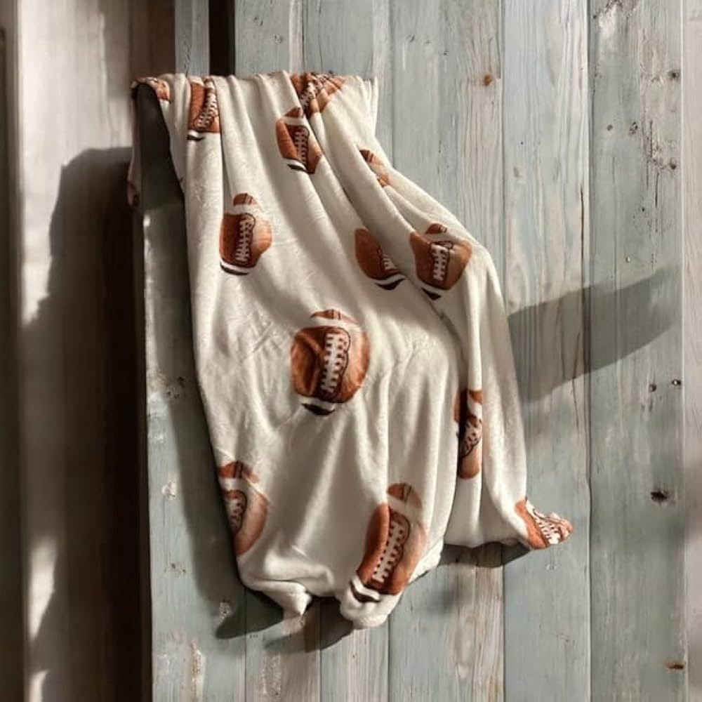 Cozy Warm Blanket 60" x 80" (153cmx203cm) (Football Themed Blanket) | Amazon (US)