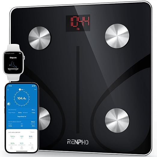 RENPHO Smart Scale for Body Weight, FSA HSA Eligible, Digital Bathroom Scale BMI Weighing Bluetoo... | Amazon (US)