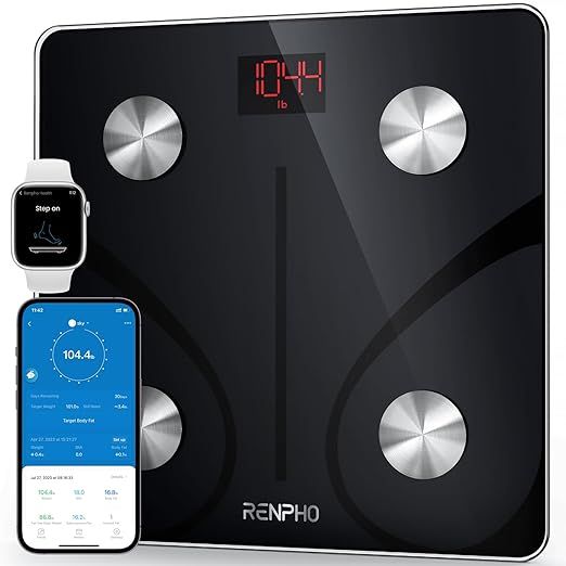 RENPHO Smart Scale for Body Weight, Digital Bathroom Scale BMI Weighing Bluetooth Body Fat Scale,... | Amazon (US)