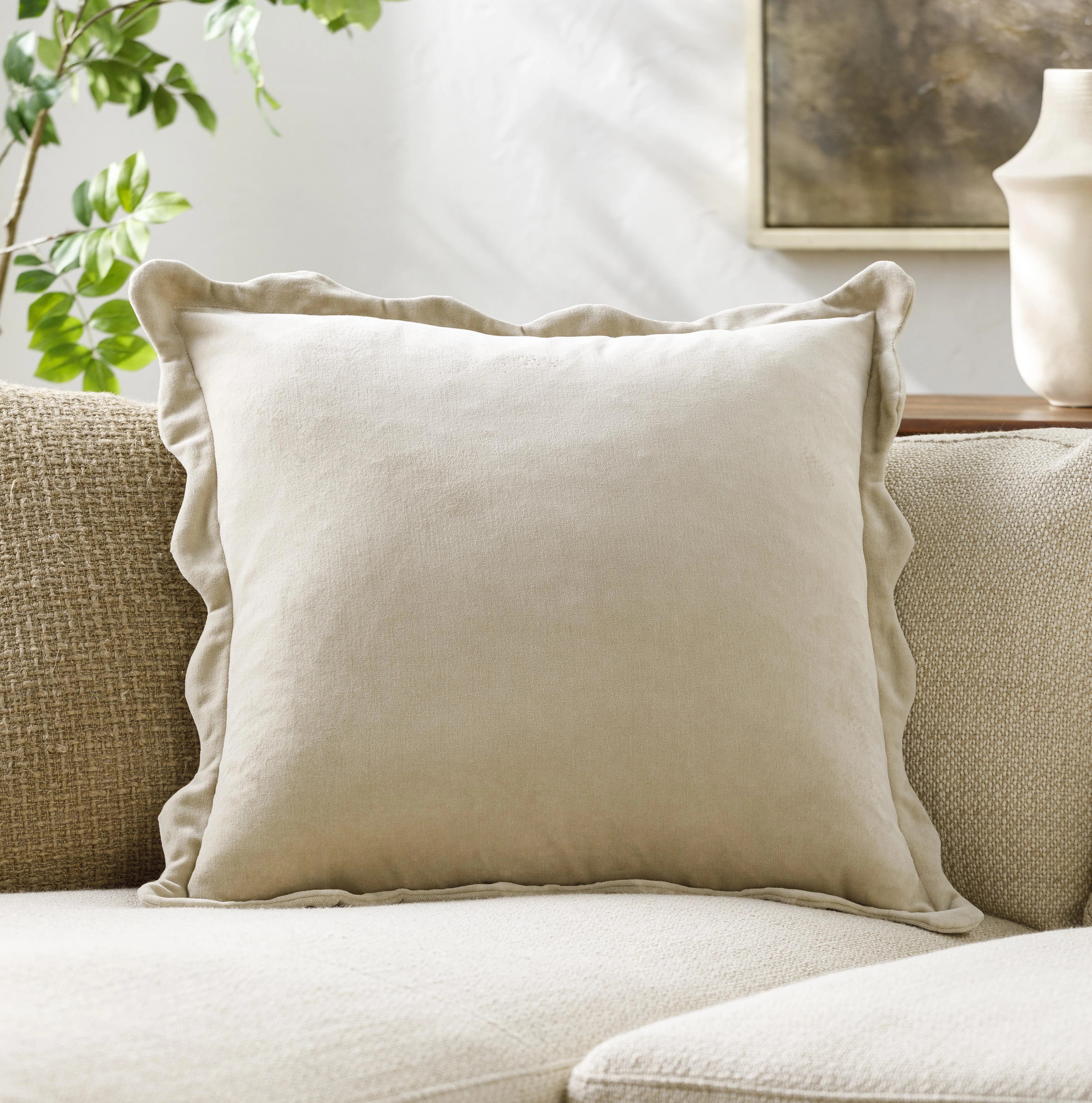 Birch Lane™ Collier Scalloped Edges Throw Pillow & Reviews - Wayfair Canada | Wayfair North America