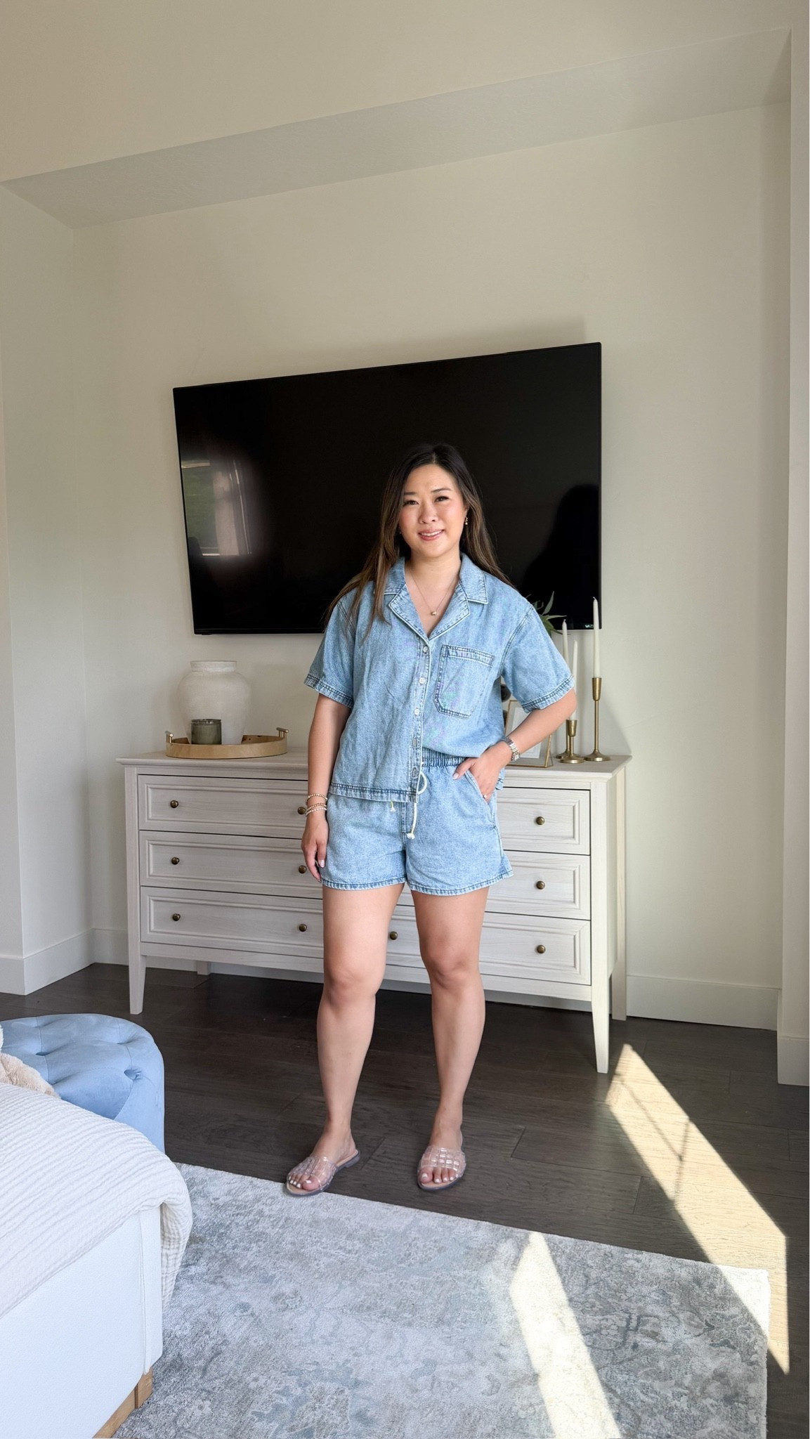 Target outfit, matching set, denim set, outfit inspo, summer style, easy ootd, tcs, trending

#LTKootd #LTKSeasonal #LTKPetite