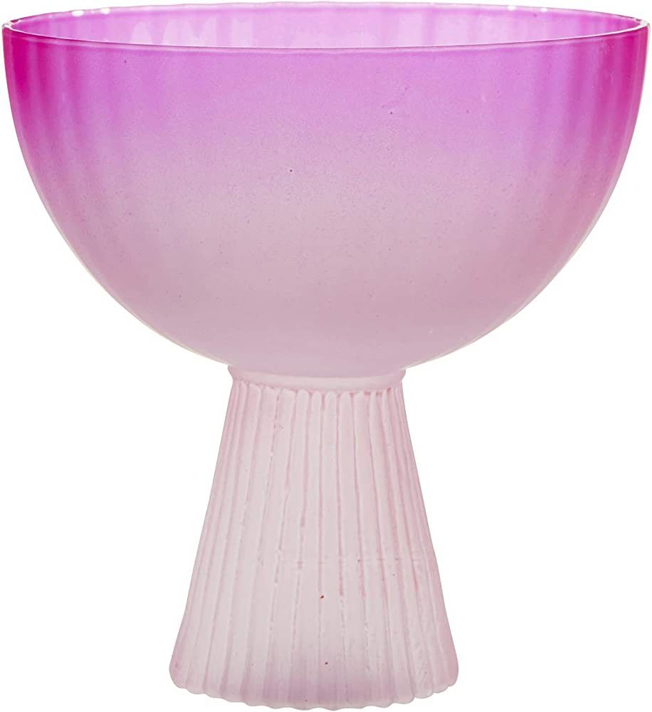 Slant Collections Beveled Champagne Coupe Glass, 7-Ounce, Pink | Amazon (US)