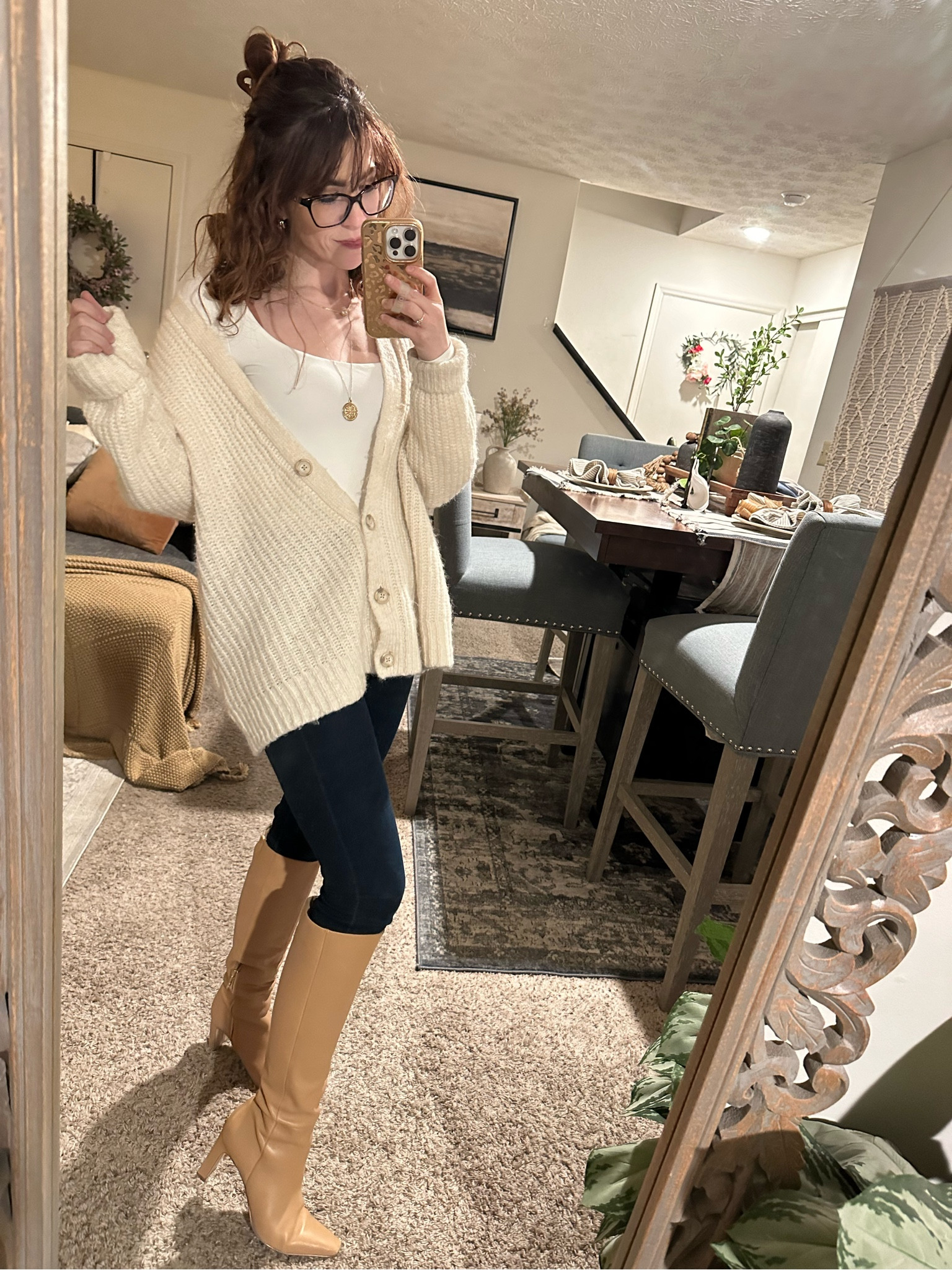 Layering up for winter! Cardigan is sold out but linked up a similar style! 

#LTKshoecrush #LTKworkwear #LTKstyletip