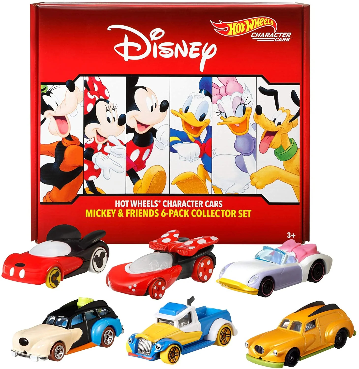 Hot Wheels Disney Set of 6 Character Cars | Walmart (US)