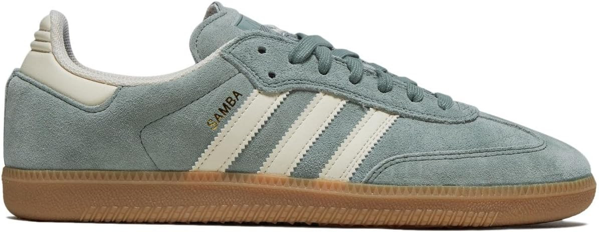 adidas Samba Adv Shoes - Silver Green/Wonder Wheat/Gold Metallic | Amazon (US)