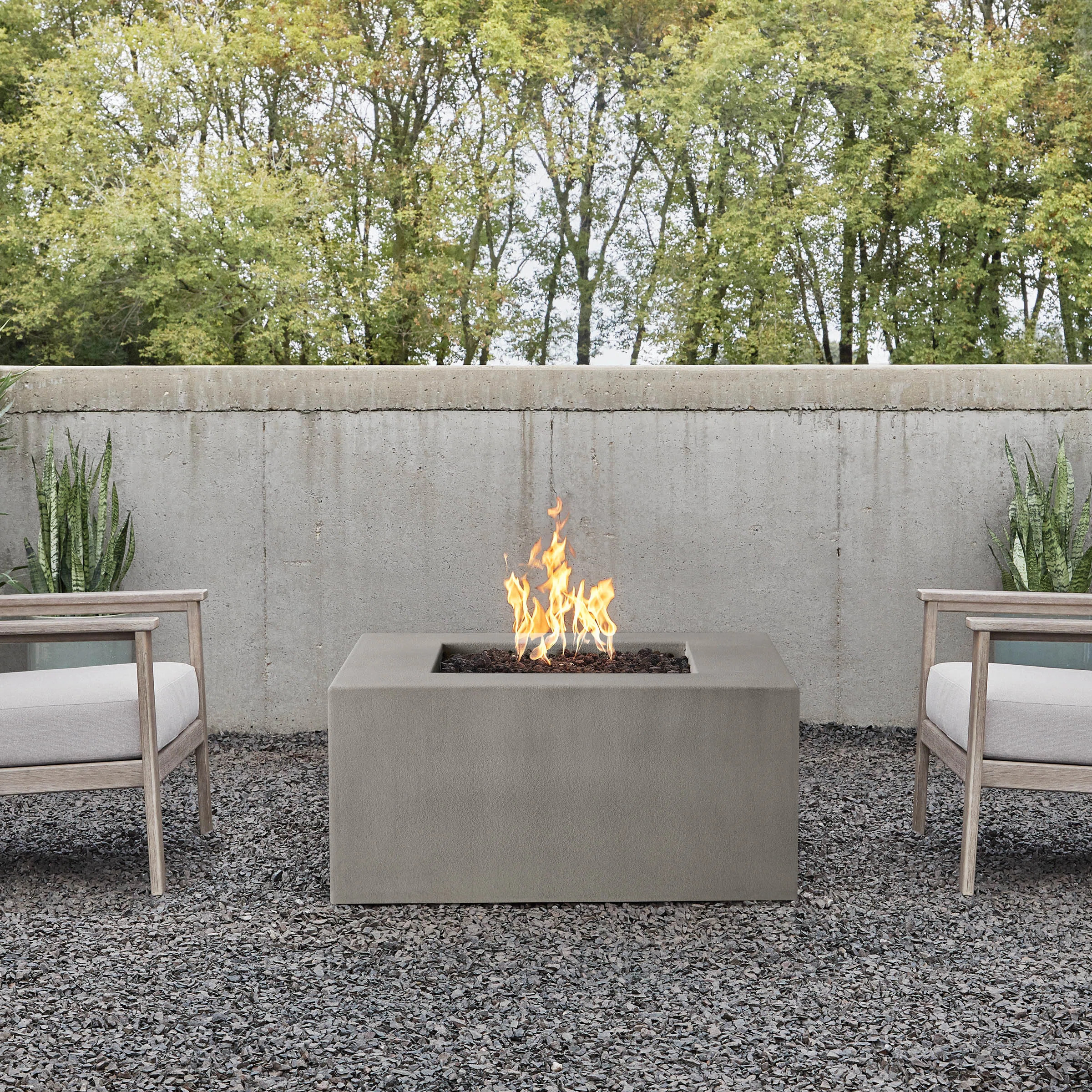 Estes Concrete Propane Fire Pit Table by Jensen Co. | Wayfair North America