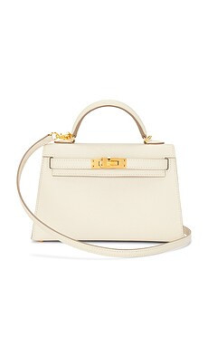 FWRD Renew Hermes Epsom Kelly 20 Handbag in Craie from Revolve.com | Revolve Clothing (Global)