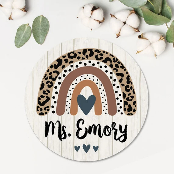 Classroom Door Sign | Metal Teacher Sign | Personalized Metal Door Hanger | Teacher Appreciation ... | Etsy (US)