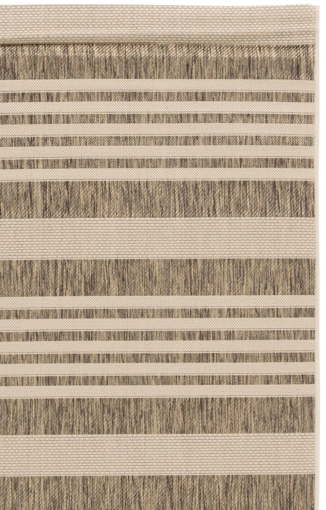 Aiken Striped Beige/Green Indoor / Outdoor Area Indoor/Outdoor Area Rug | Wayfair North America